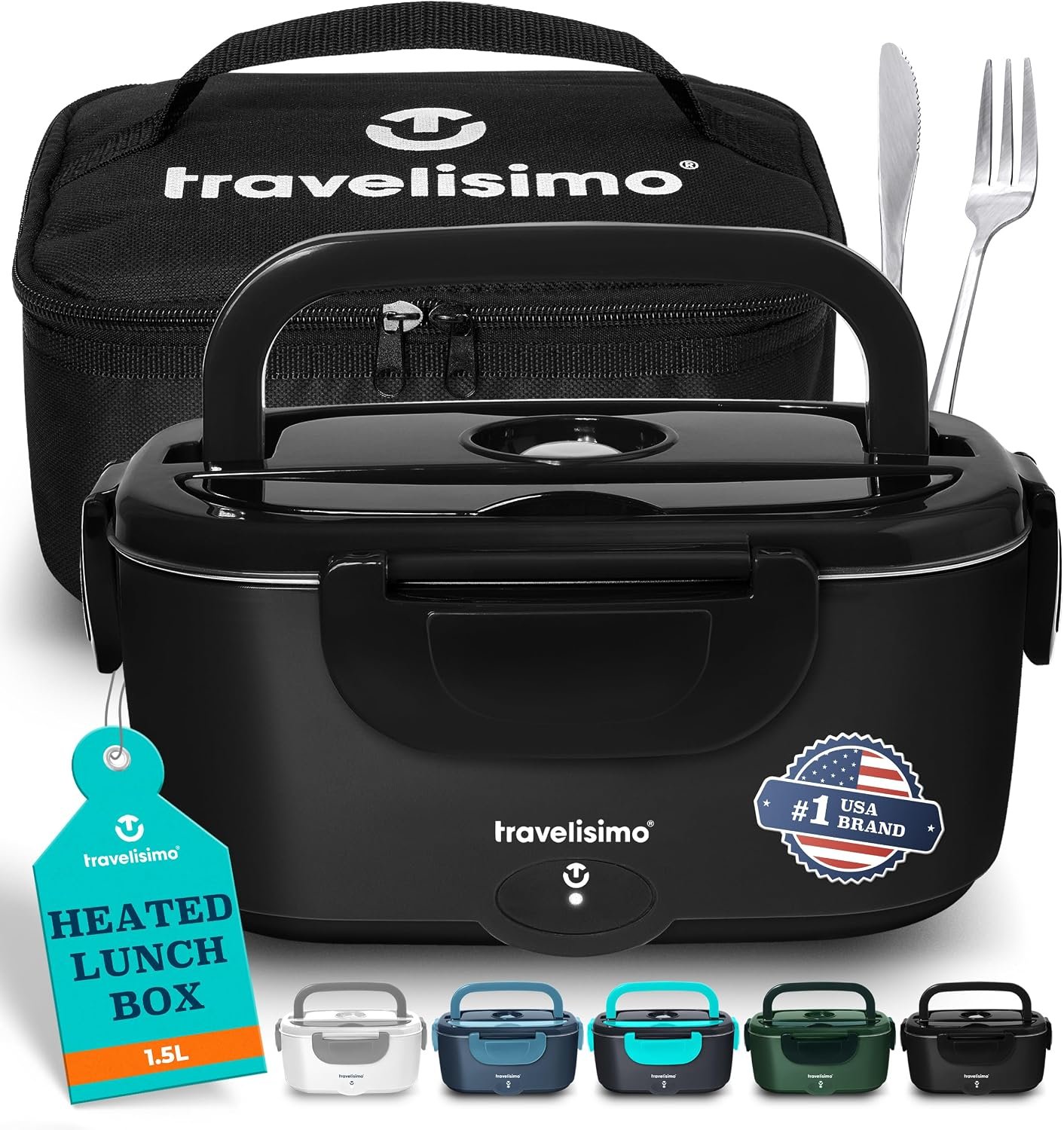 TRAVELISIMO electric heated lunch box for packing leftovers and line-life meals